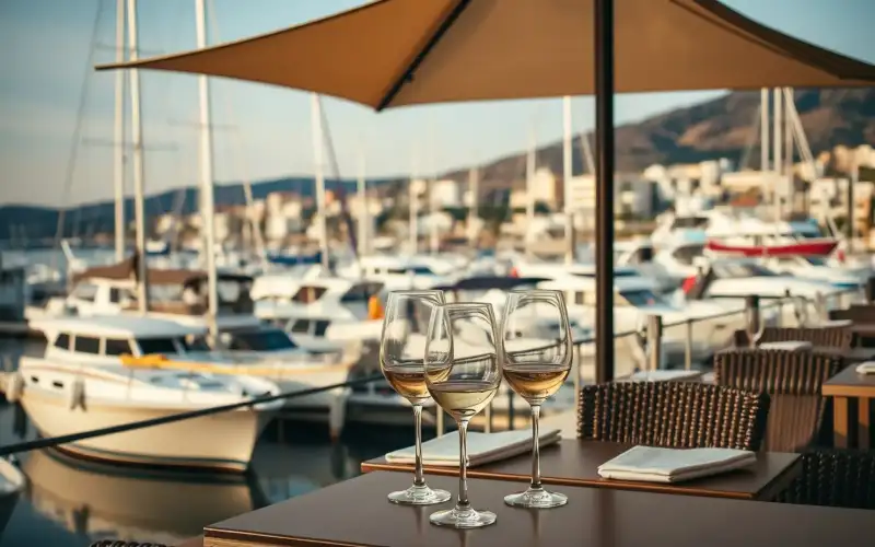 Widok Limasolu z gór Troodos: marina, winnice i nowoczesne budynki tworzą malowniczą scenerię Cypru